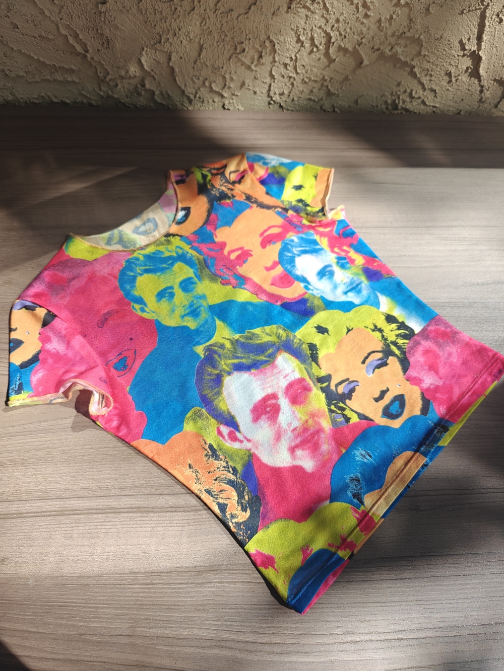 Y2K Multicolor Pop Art Graphic Tee James Dean Marilyn Monroe